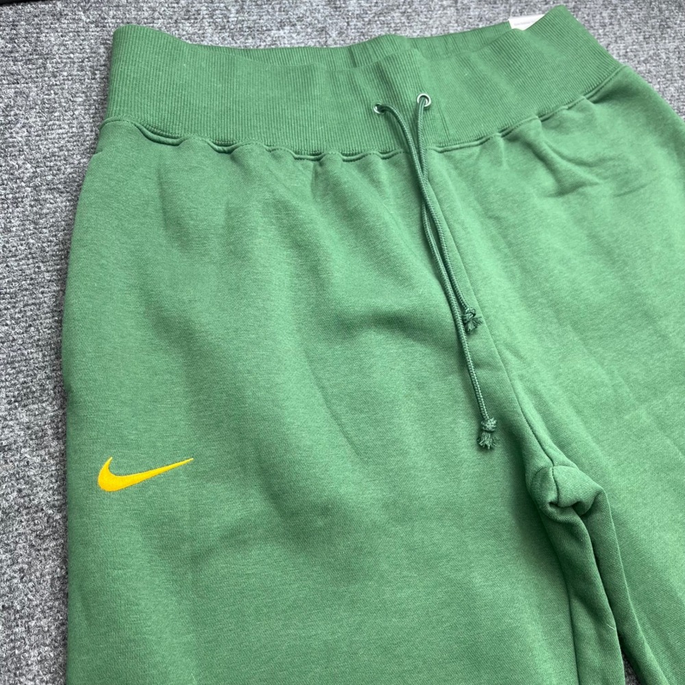 Nike Wide Leg Fleece Joggers Green Sweatpants